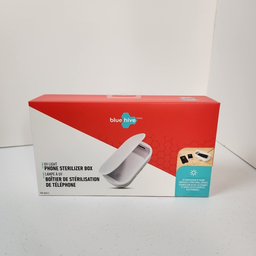 Bluehive Phone UV Light Sterilizer Box & Wireless Charging New in Box